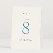 "Gwenyth" - Table Numbers in Neptune by Kristie Kern - Folded