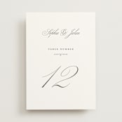 "From This Moment On" - Table Numbers in Classique by Design Lotus - Front