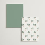 "Tropical Dreams" - Table Numbers in Jungle by Petra Kern - Back of Card Options