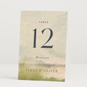 "Bluestem Fields" - Table Numbers in Meadow by Holly Whitcomb - Folded