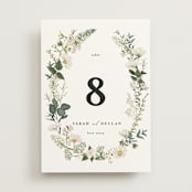 "Lilac Bloom" - Table Numbers in Opal by Susan Moyal - Front