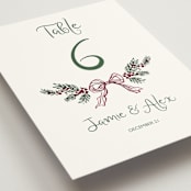 "Holidays ink doodles" - Table Numbers in Enchanted Holiday by Cass Loh - Detail