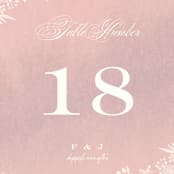 "Summer Bliss" - Table Numbers in Blush by Grace Kreinbrink - Detail