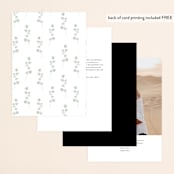 "Enchanted fields" - Table Numbers in Noir by Jennifer Wick - Back of Card Options