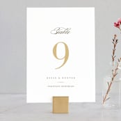 "Valencay" - Table Numbers in Silk by chocomocacino - Front