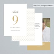 "Valencay" - Table Numbers in Silk by chocomocacino - Back of Card Options