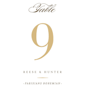 "Valencay" - Table Numbers in Silk by chocomocacino - Detail