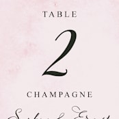"Garden Party Joy" - Table Numbers in Blush by frances mathys - Detail