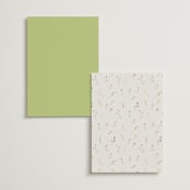 "delicate florals" - Table Numbers in Snow by Lori Wemple - Back of Card Options