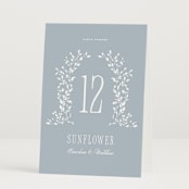 "Hartford" - Table Numbers in Powder by Erin L. Wilson - Folded