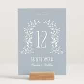 "Hartford" - Table Numbers in Powder by Erin L. Wilson - Displayed (stand not included)