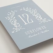 "Hartford" - Table Numbers in Powder by Erin L. Wilson - Detail
