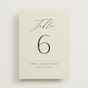 "Glide" - Table Numbers in Porcelain by Jennifer Postorino - Front