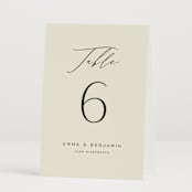 "Glide" - Table Numbers in Porcelain by Jennifer Postorino - Folded