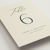 "Glide" - Table Numbers in Porcelain by Jennifer Postorino - Detail