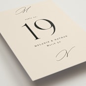"Infinite" - Table Numbers in Ivory by Angela Thompson - Detail