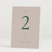 "wellness" - Table Numbers in Vineyard by Sumak Studio - Folded