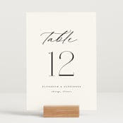 "Grande" - Table Numbers in Cotton by Carolyn Nicks - Displayed (stand not included)