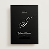 "Classically Elegant" - Table Numbers in Snow by Brandy Folse - Front