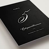 "Classically Elegant" - Table Numbers in Snow by Brandy Folse - Detail