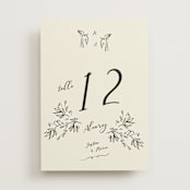 "Sundaland Gardens" - Table Numbers in Ivory by Ani Somi - Front