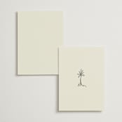 "Sundaland Gardens" - Table Numbers in Ivory by Ani Somi - Back of Card Options