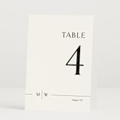 "Align" - Table Numbers in Cotton by Jennifer Postorino - Folded