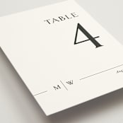 "Align" - Table Numbers in Cotton by Jennifer Postorino - Detail