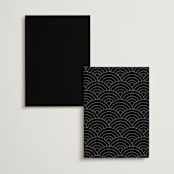 "Classic Chic" - Table Numbers in Pearl by Shirley Lin Schneider - Back of Card Options