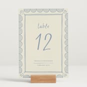 "Florence" - Table Numbers in Sky by Kelly Watkins - Displayed (stand not included)