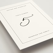 "Join Together" - Table Numbers in Inked by Design Lotus - Detail