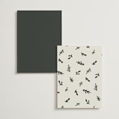 "Botanical Crest" - Table Numbers in Ink by Kelly Watkins - Back of Card Options