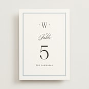 "Dotted Classic" - Table Numbers in Hydrangea by Carolyn MacLaren - Front