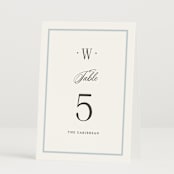 "Dotted Classic" - Table Numbers in Hydrangea by Carolyn MacLaren - Folded