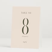 "Fero" - Table Numbers in Blush by Pati Cascino - Folded