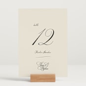 "Old Fashioned" - Table Numbers in Night by Ani Somi - Displayed (stand not included)