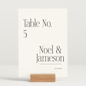 "Modern Space" - Table Numbers in Cloud by Ashlee Townsend - Displayed (stand not included)
