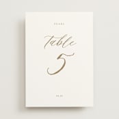 "Vintage Whimsy" - Table Numbers in Peony by Corinne Malesic - Front