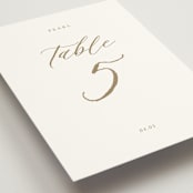 "Vintage Whimsy" - Table Numbers in Peony by Corinne Malesic - Detail