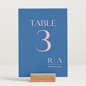 "Connected" - Table Numbers in Marseille by Claudia Orengo - Displayed (stand not included)