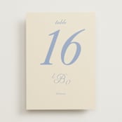 "Luxe" - Table Numbers in Ocean by Baumbirdy - Front