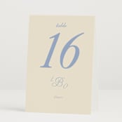 "Luxe" - Table Numbers in Ocean by Baumbirdy - Folded