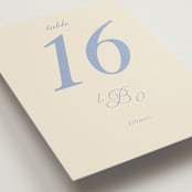 "Luxe" - Table Numbers in Ocean by Baumbirdy - Detail