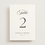 "Modern Romance" - Table Numbers in Obsidian by Jennifer Postorino - Front