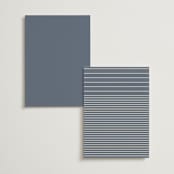 "Ritzy" - Table Numbers in French Blue by Nicoletta Savod - Back of Card Options