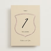 "Modern Fairy Tale" - Table Numbers in Linen by Helena Vitto - Front
