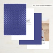"United" - Table Numbers in Cobalt by Susan Brown - Back of Card Options