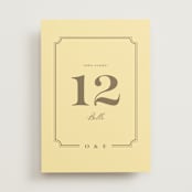 "Enchanted Rose from Disney's Beauty & The Beast" - Table Numbers in Mimosa by Leah Bisch - Front