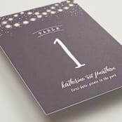 "Garden Lights" - Table Numbers in Plum by Hooray Creative - Detail