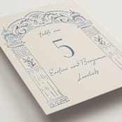 "Pavilion" - Table Numbers in Navy by Petra Kern - Detail